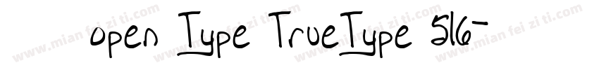 宋体常规open Type TrueType 516字体转换